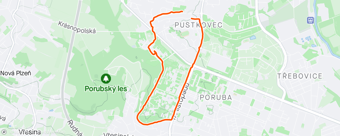 Map of the activity, My run
