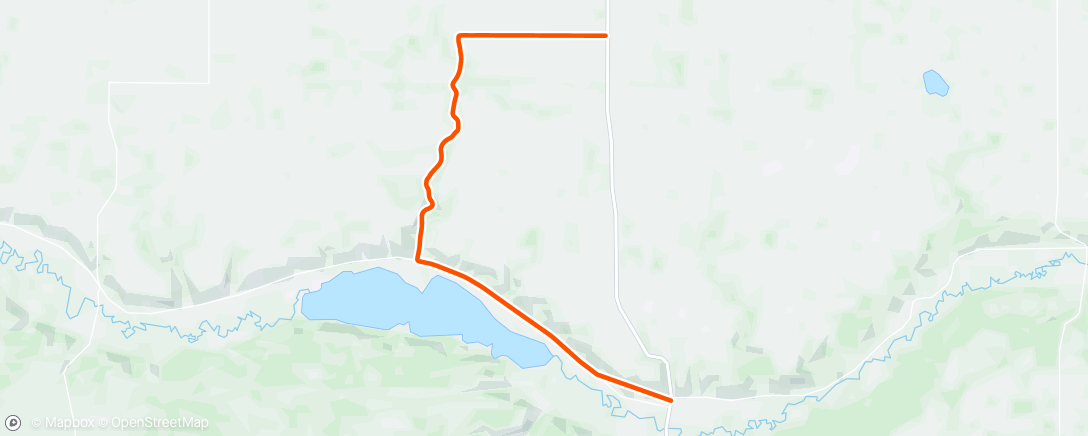 Map of the activity, ROUVY - Paced Ride: Round Lake | Saskatchewan | Canada