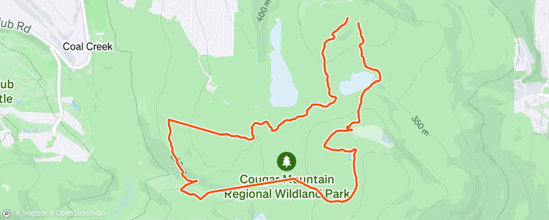 Map of the activity, Trail run with Eliza