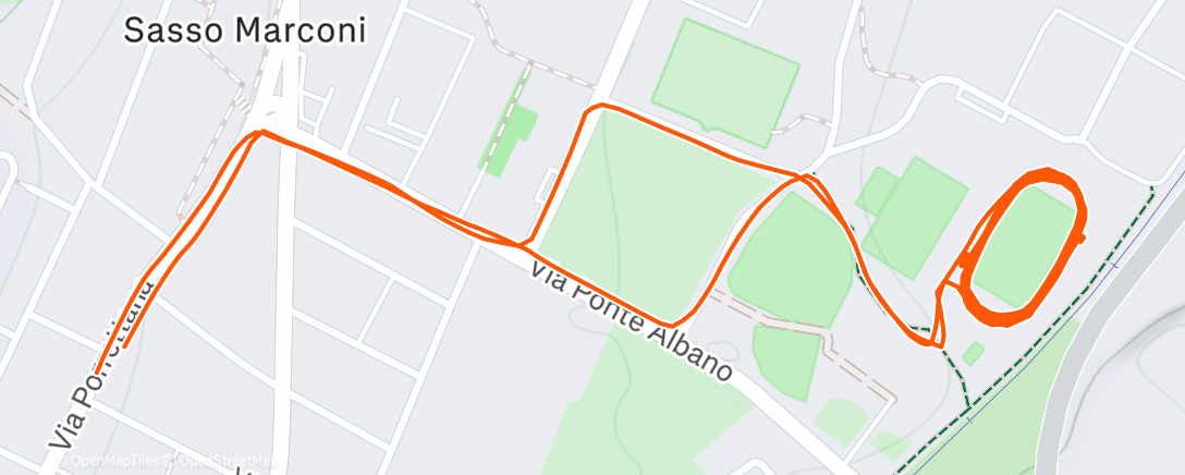 Map of the activity, 6x1000