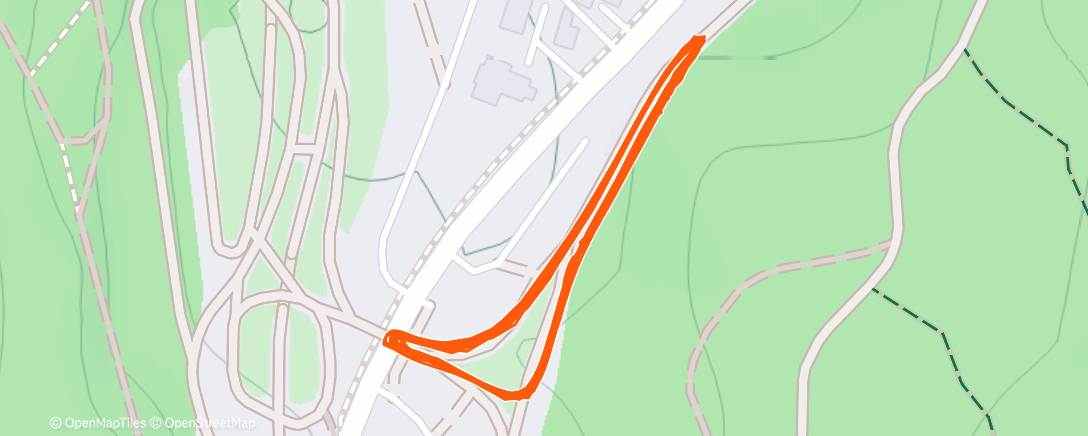 Map of the activity, Morning skitest