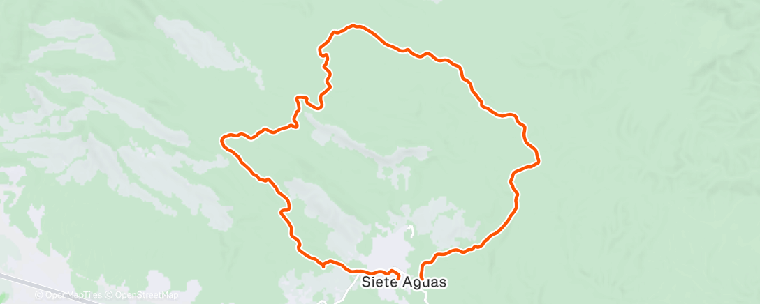 Map of the activity, Afternoon Ride