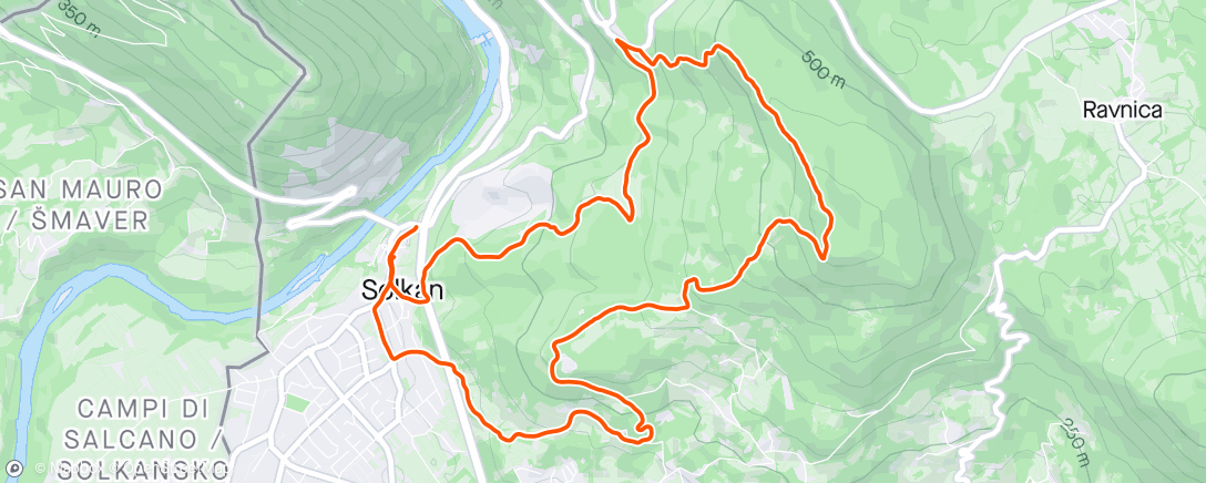 「Morning Trail Run」活動的地圖