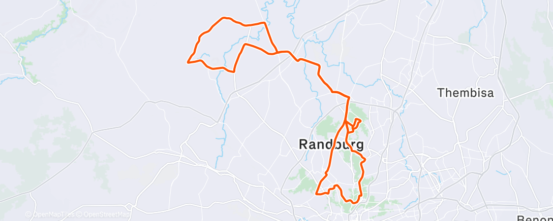 Mapa da atividade, Morning Ride