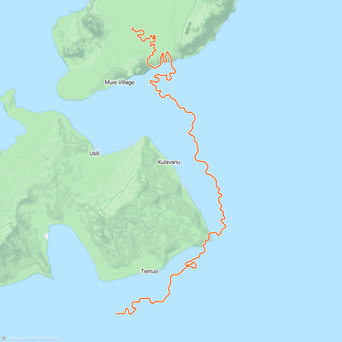 Mapa de la actividad (Zwift - End in Watopia)