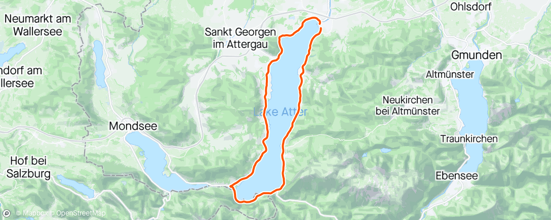 Map of the activity, Tempo - ASO King of the Lake