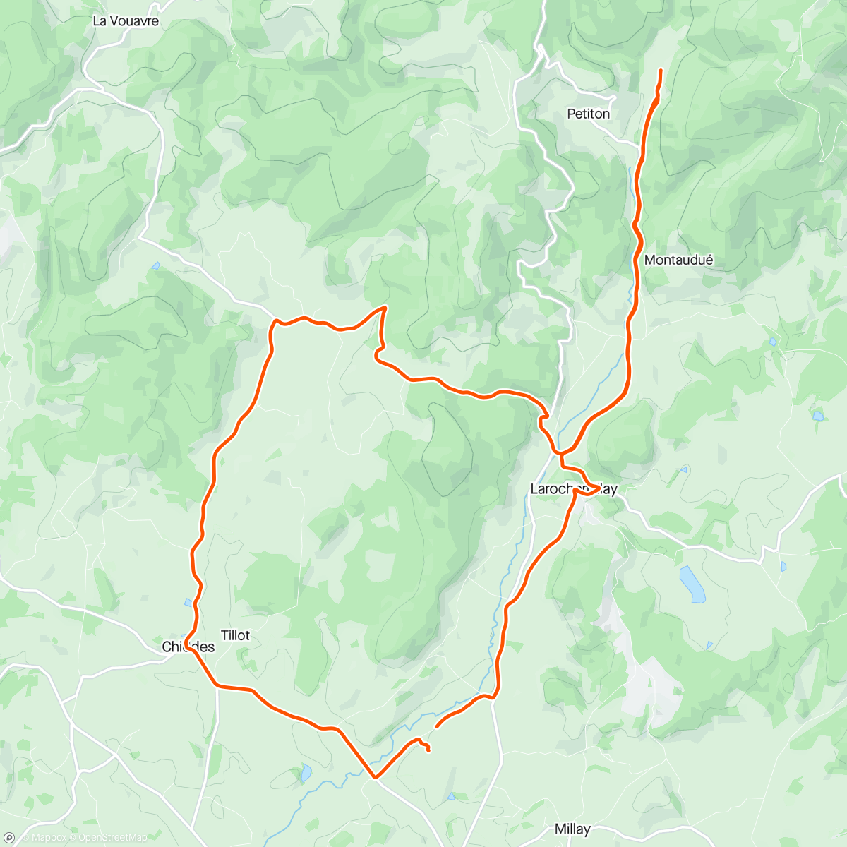 Map of the activity, Nog even een rondje voor de ⛈️ - la Vallée