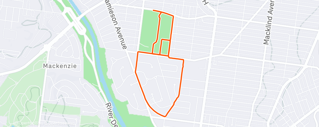 Карта физической активности (Morning Run)