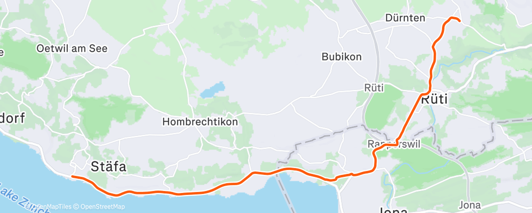 Map of the activity, Radfahren