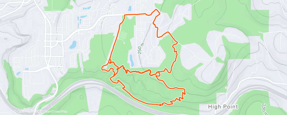 Map of the activity, nice out