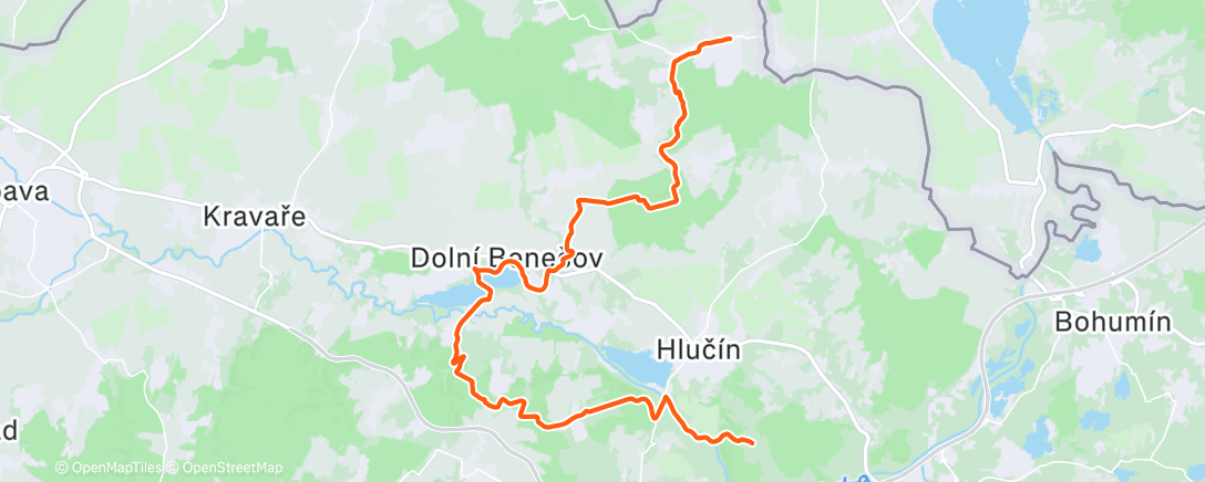 Map of the activity, MTB pro dalšího ježíška