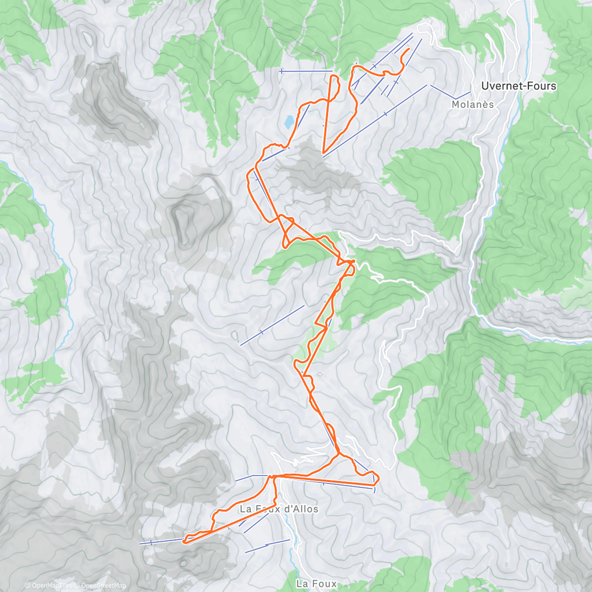 Карта физической активности (Session ski)