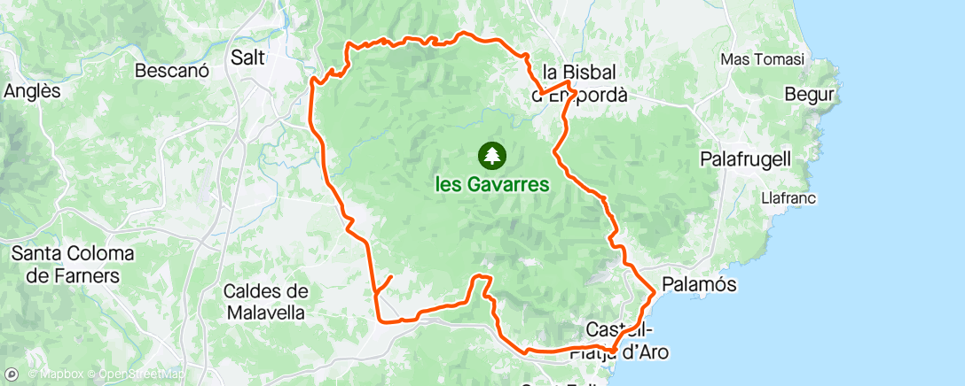 Map of the activity, Stage 53Douze 🚴 Platja d'Aro 🇪🇦 J4 Camion balai 🚴