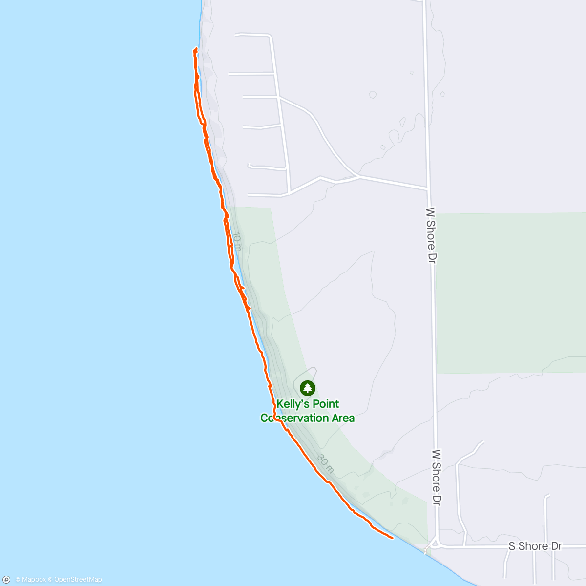 Карта физической активности (Beach walk)