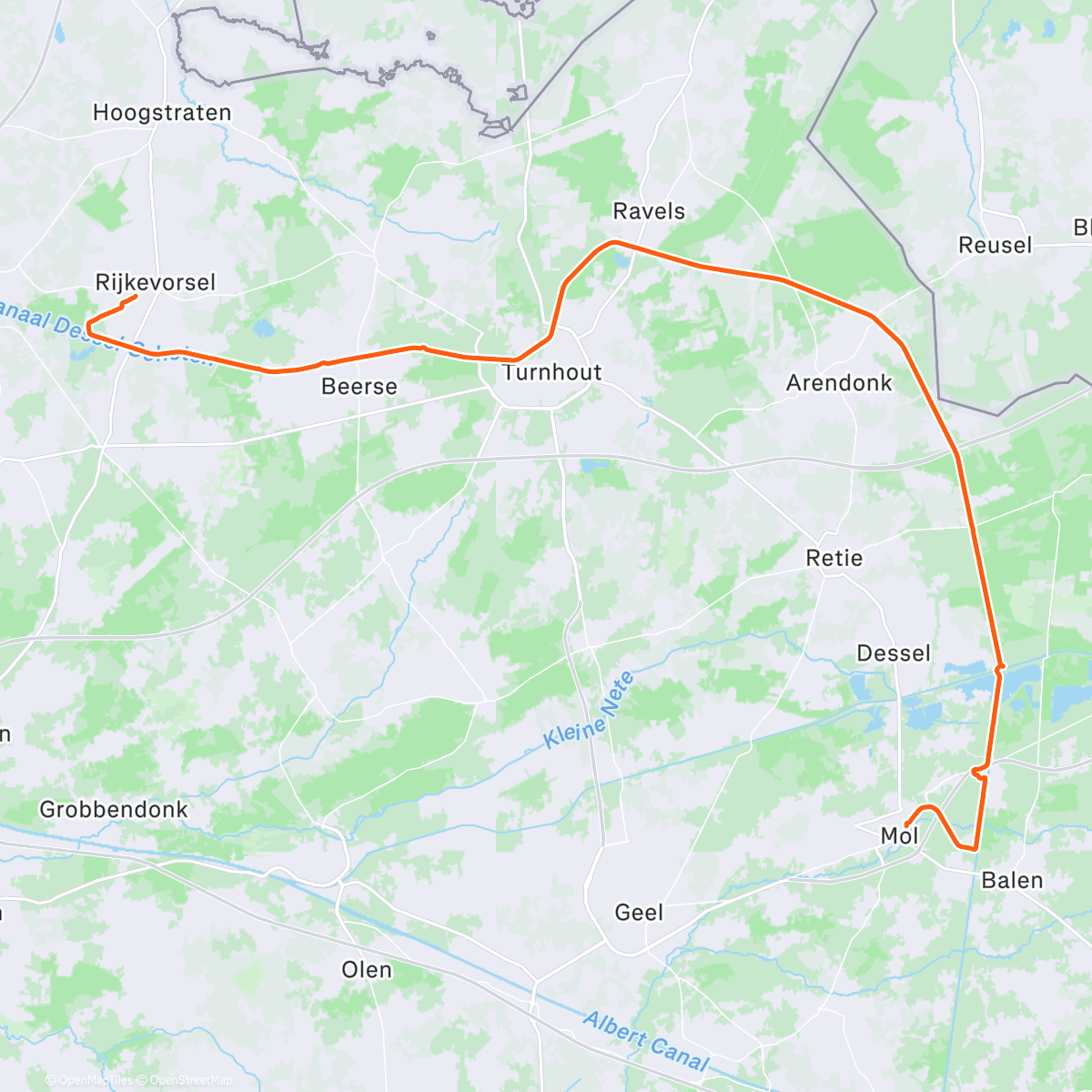 Карта физической активности (Molse Kerstkroketten)