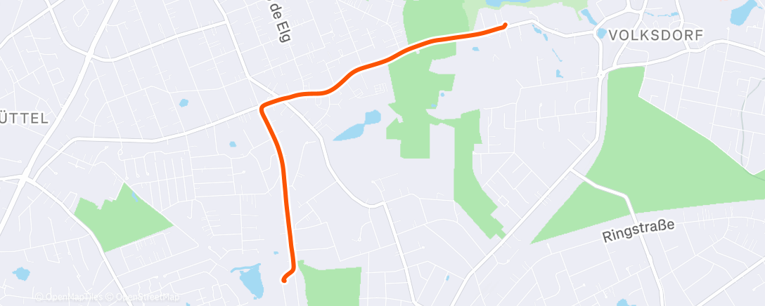 Map of the activity, Afternoon Ride