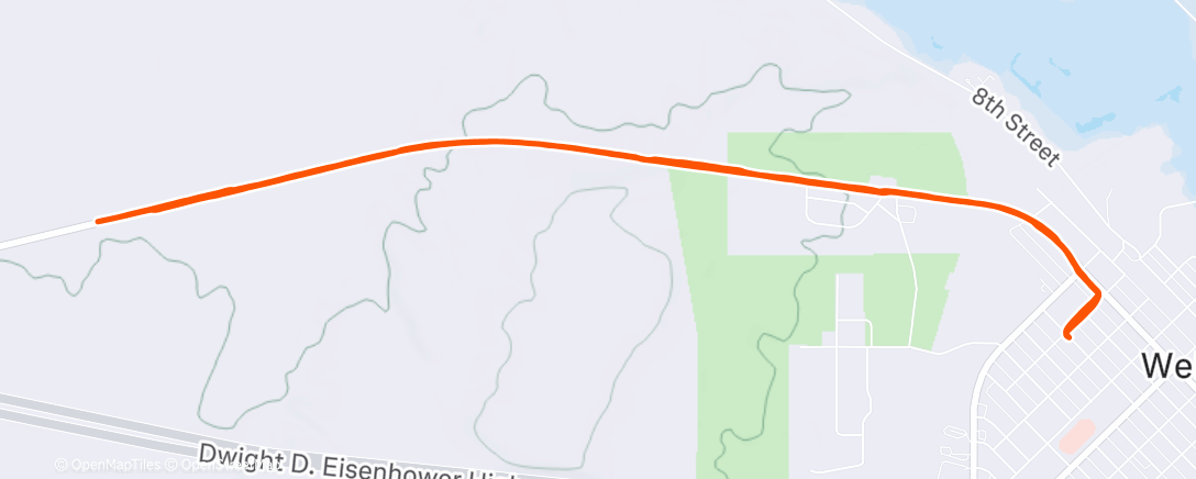 Map of the activity, Morning Run