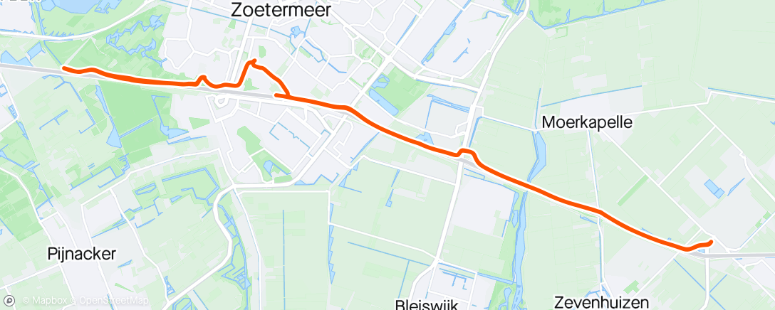 Map of the activity, Kort ritje langs A12
