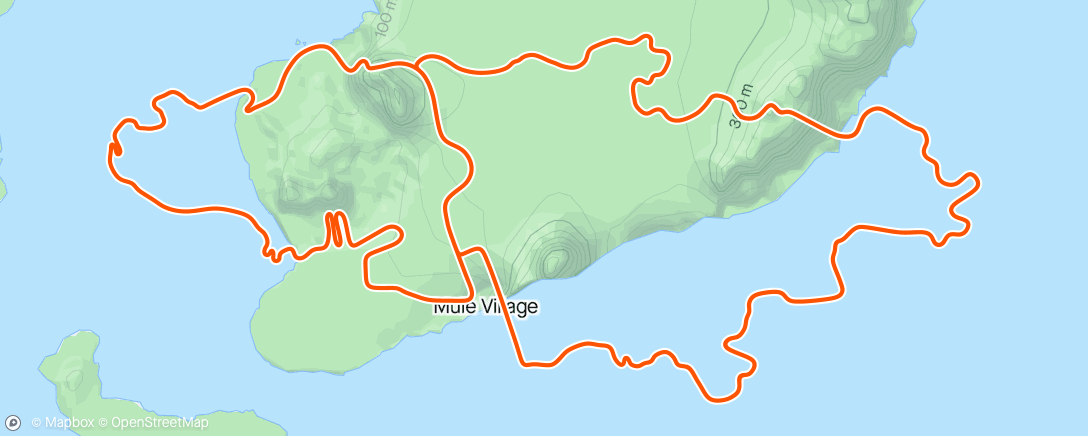Mapa da atividade, Zwift - Sneaky in Watopia