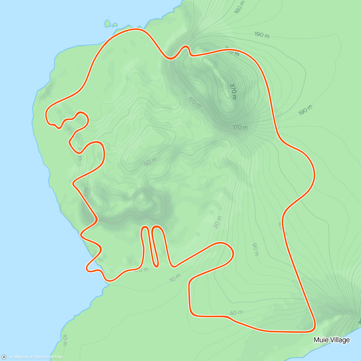 Map of the activity, Zwift - AC 7 x 1 min in Watopia