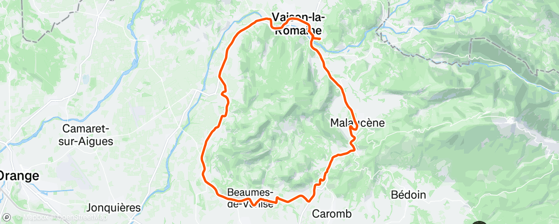 Map of the activity, Morning Ride