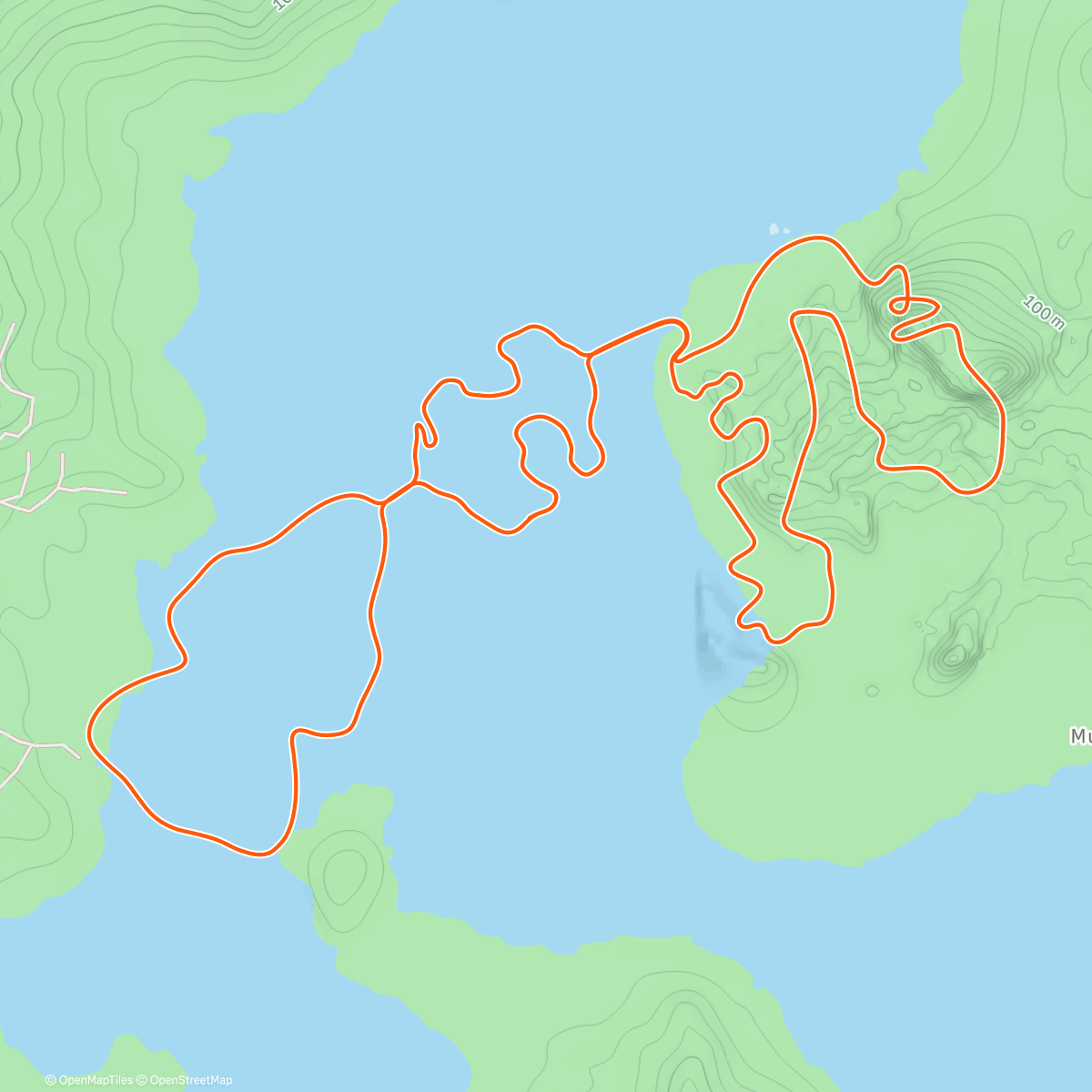 Mapa de la actividad, Zwift - Triple Twist in Watopia
