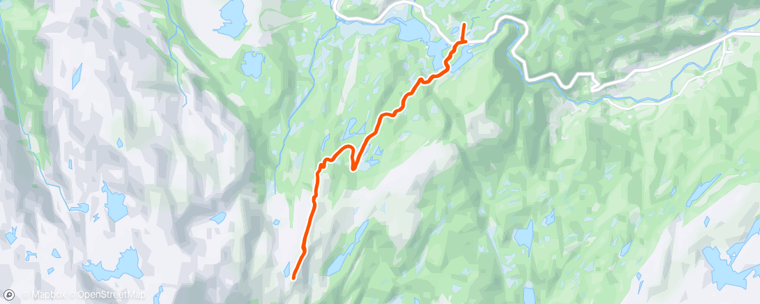 Map of the activity, Breidarusti og Langavassnuten