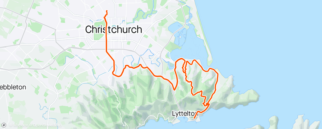 Karte der Aktivität „Lunch Ride”