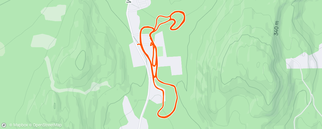 Map of the activity, Afternoon Workout