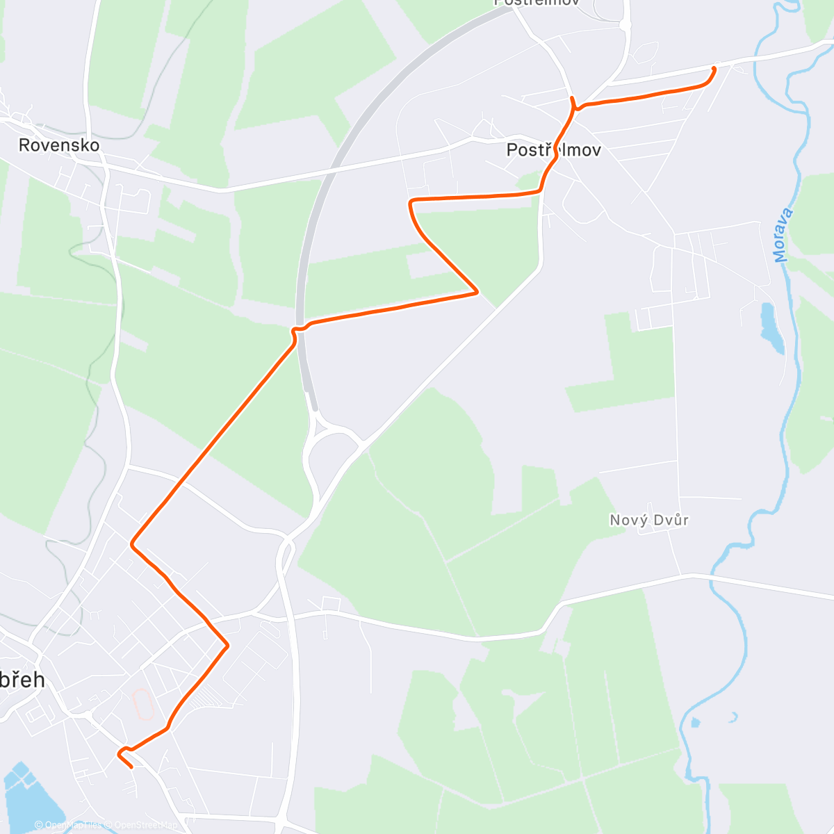 Карта физической активности (Výlet na oběd)