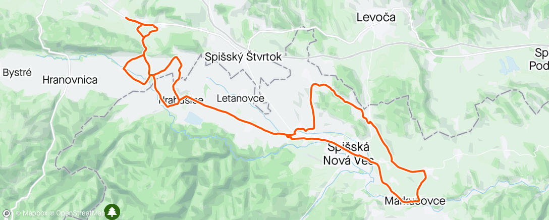 Map of the activity, Spiš jak sa patrí ….
