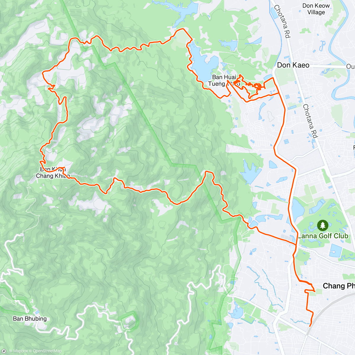 Mapa de la actividad (Up the bloody mountain)