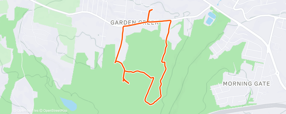 Map of the activity, Afternoon Walk
