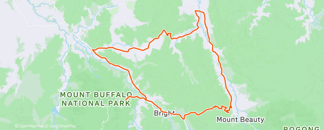 Map of the activity, Last Bright Camp: Day 8.