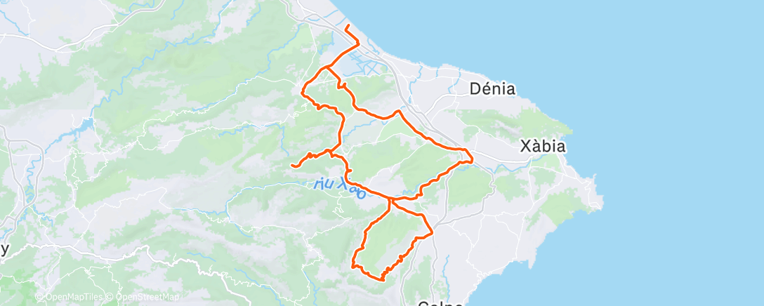 Map of the activity, Sortie vélo le matin