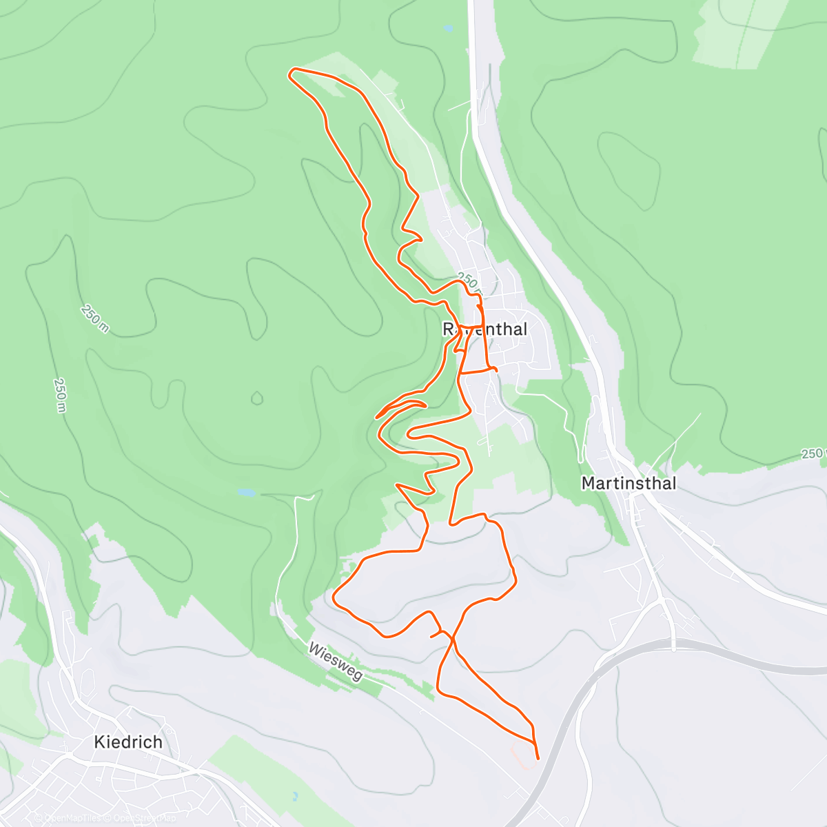 Map of the activity, Wintersonnenwende im Rheingau
