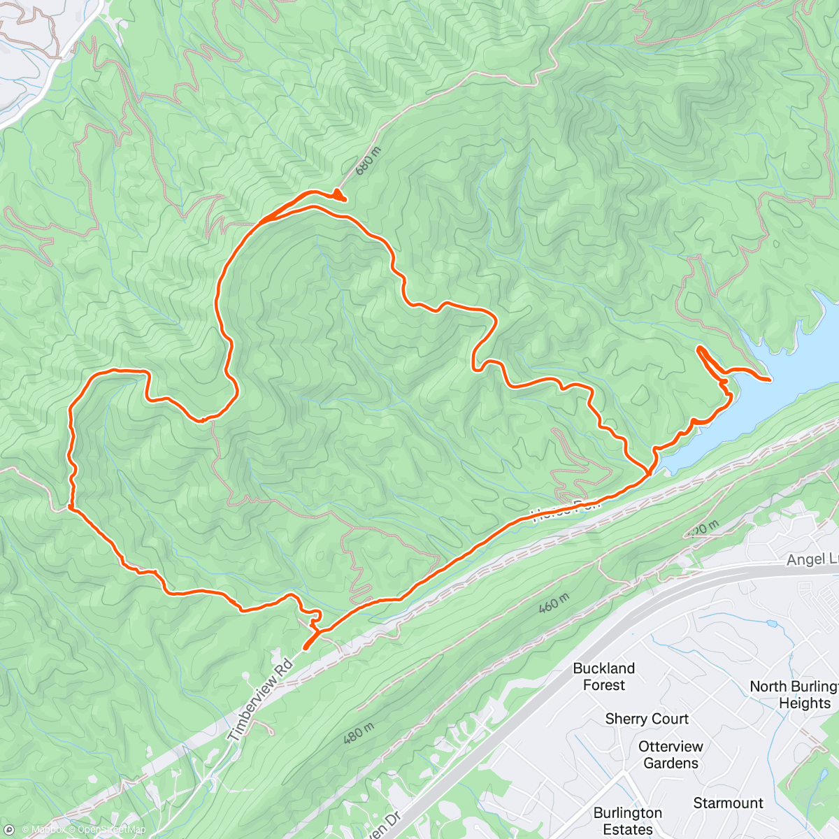 Map of the activity, Bikes with the Boyz
