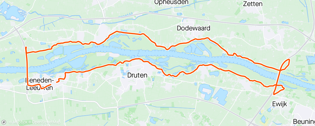 Map of the activity, Brug brug