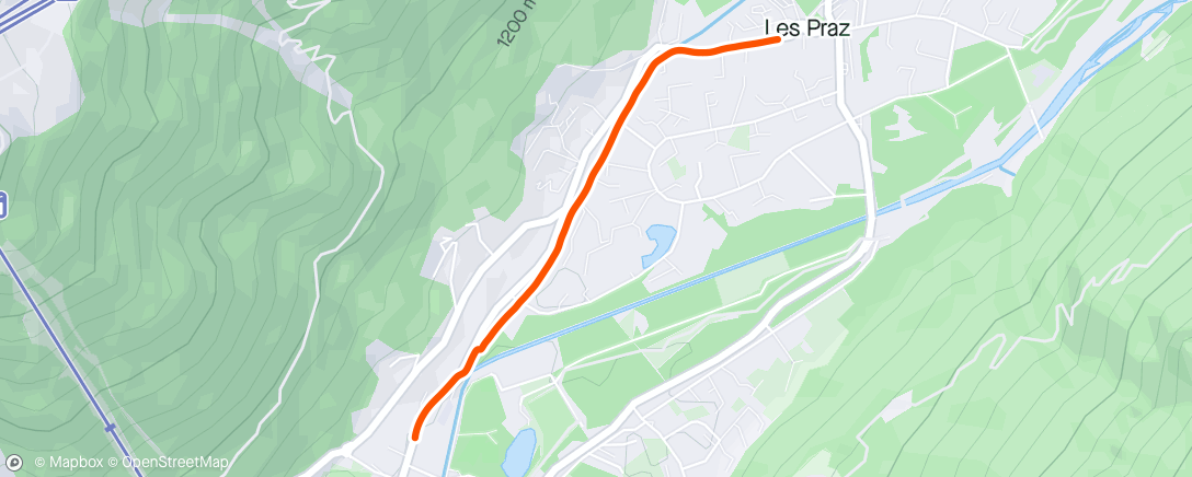 Map of the activity, Chamonix Walk