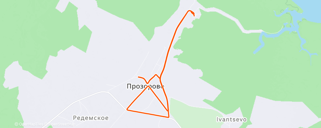 Mapa da atividade, Утренний забег