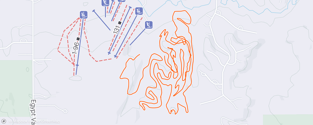 Map of the activity, K day