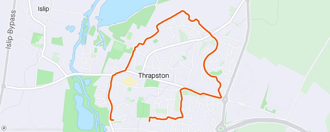 Map of the activity, Morning jog with Poppy 🐕🌞