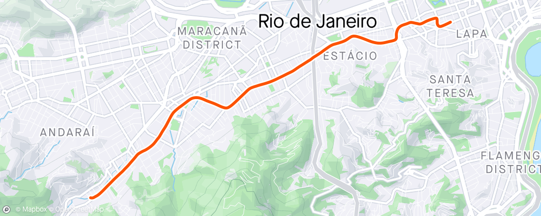 Karte der Aktivität „Tijuca - Lapa”