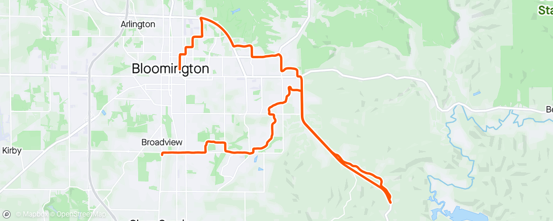 Map of the activity, Trying to squeeze in my ride before fam lunch