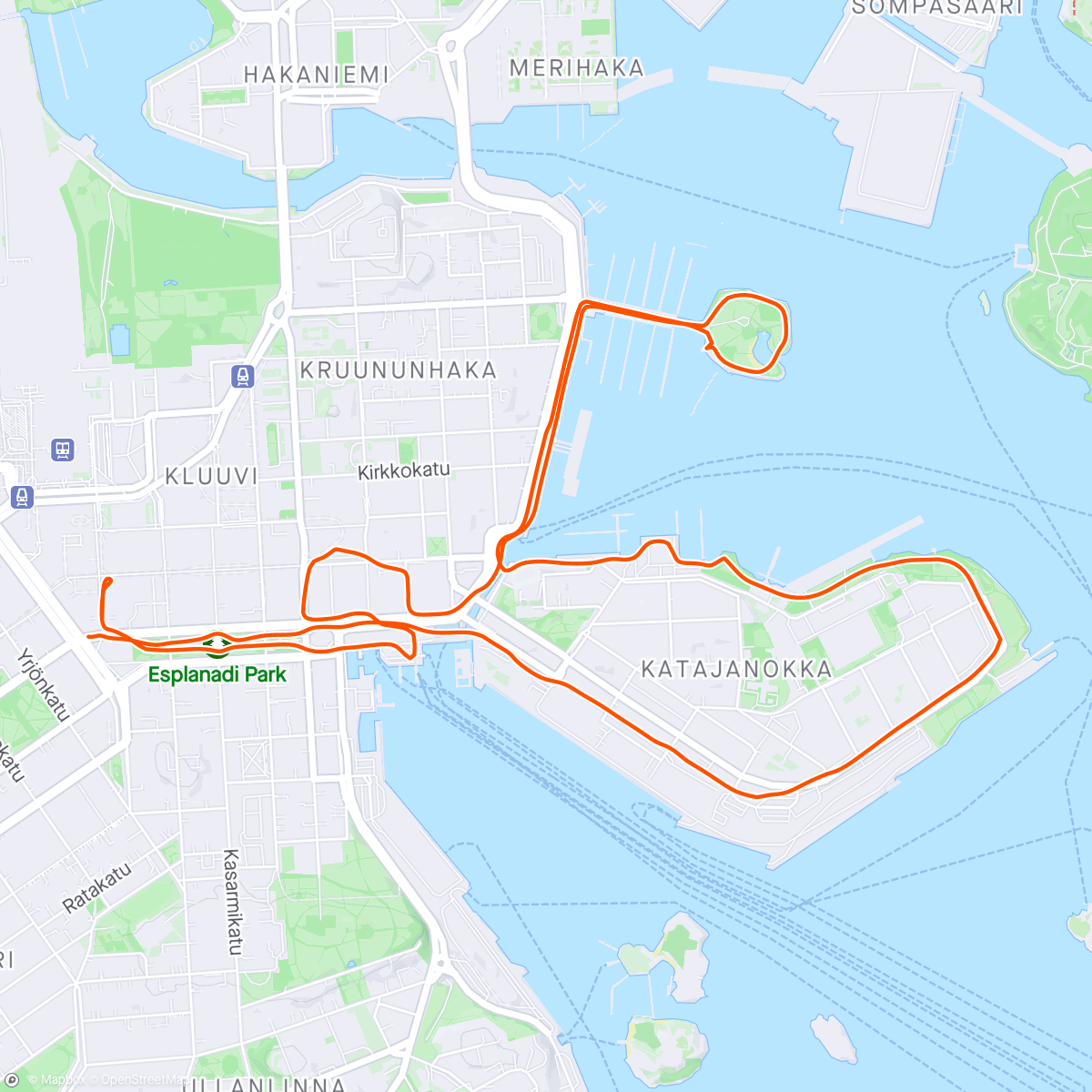 Map of the activity, Final Helsinki explore 🇫🇮❄️