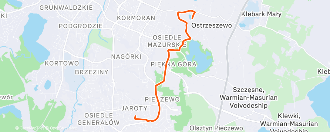 Map of the activity, Afternoon Gravel Ride