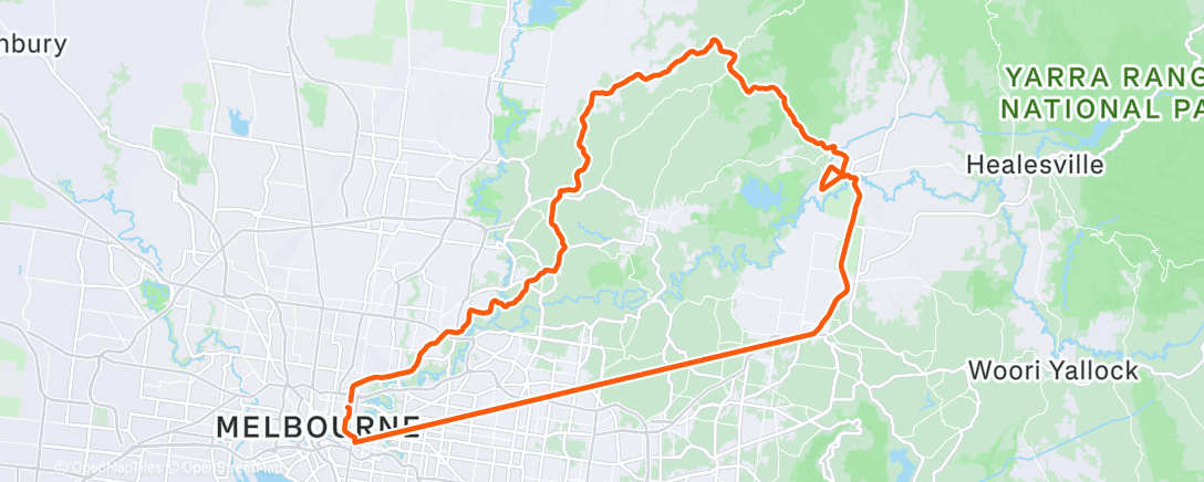 Карта физической активности (Morning Ride)