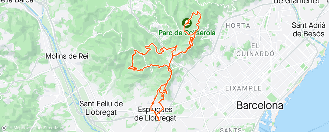 「Bicicleta eléctrica matutina」活動的地圖