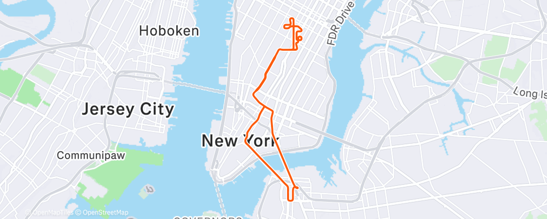 Map of the activity, Zwift - Extensive Sweetspot 3 on Spinfinity Ultra in New York
