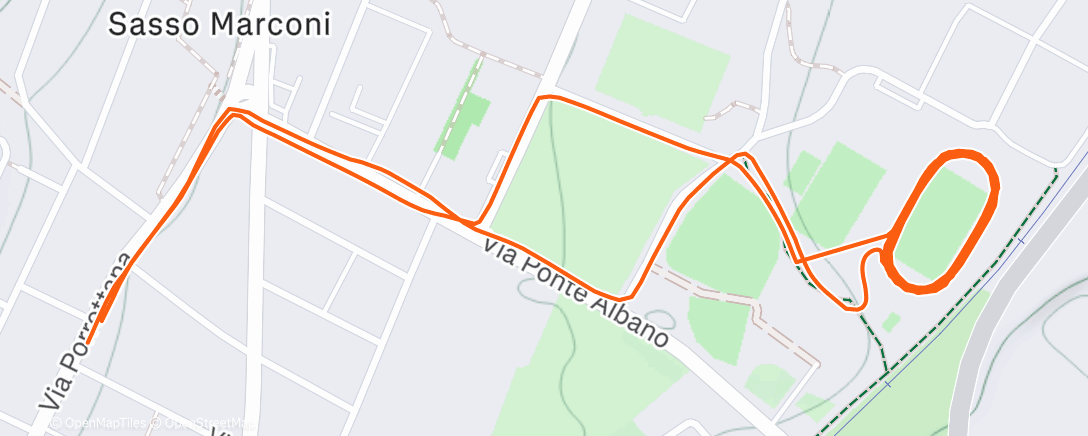 Mapa de la actividad (Come ai vecchi tempi🏃🏻‍♂️🏃‍♀️)